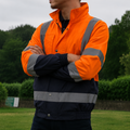 Veste bomber haute visibilité personnalisable